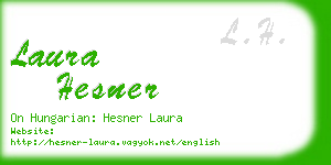 laura hesner business card